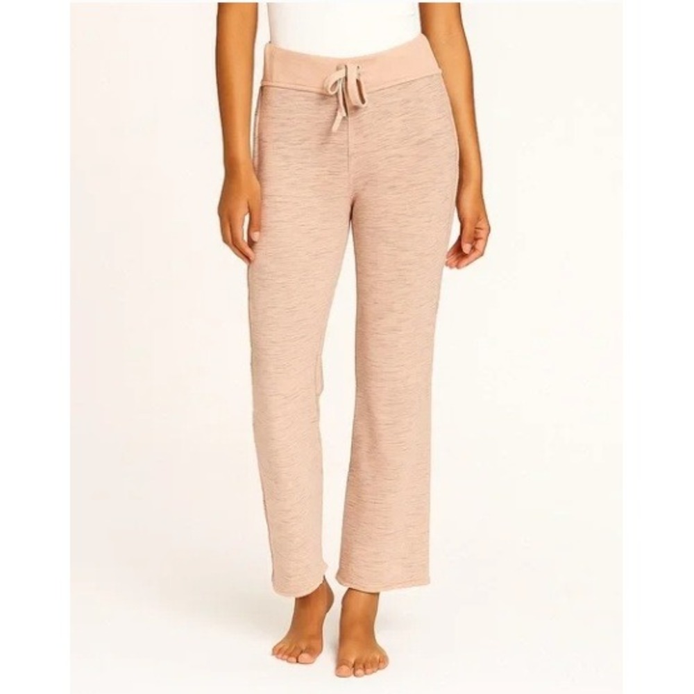 Free‎ People Movement Pink Space Dye Heathered Sweatpants Wide Leg Lounge L